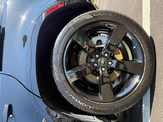 Land Rover Defender wheel after detail